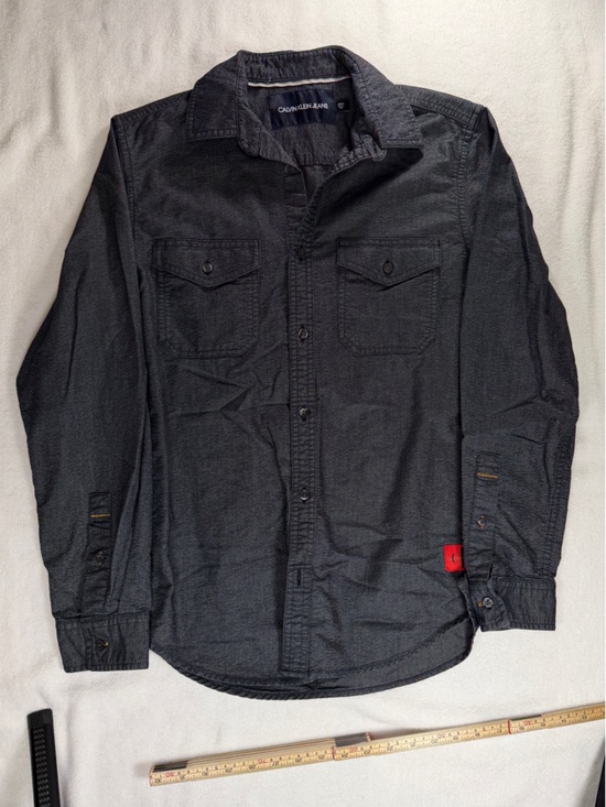 Calvin Klein Jeans Other - Calvin Klein Jeans Chambray Button Down Shirt Men’s S Dark Wash Utility Workwear